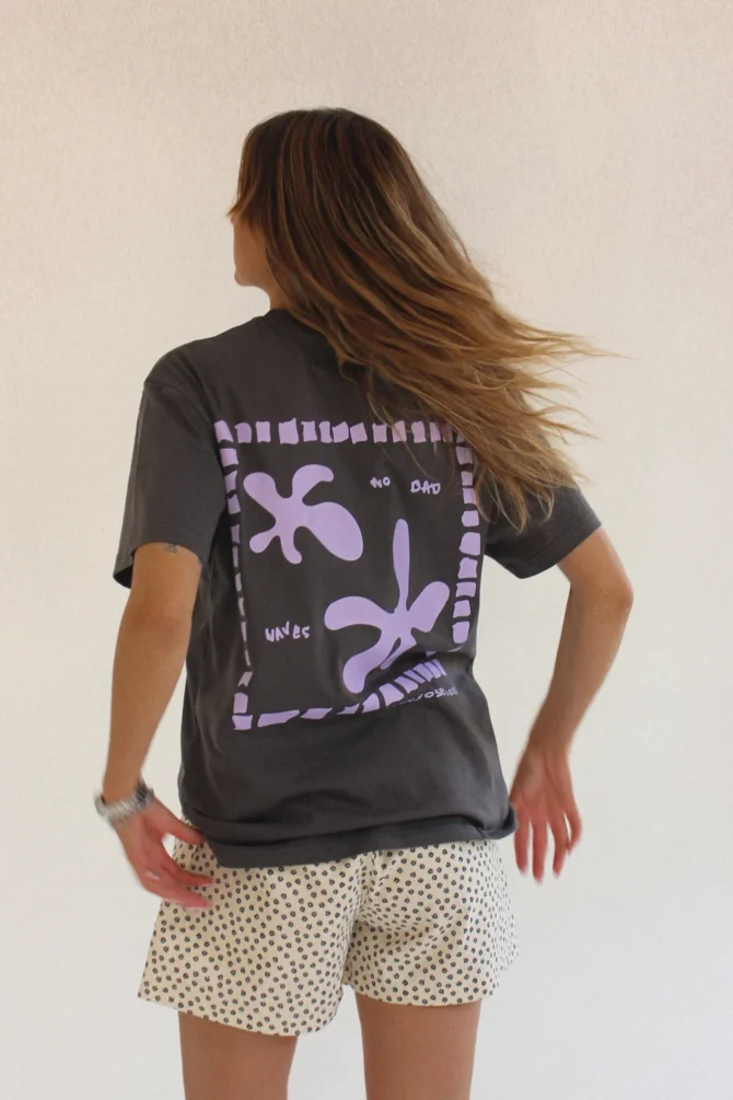 No Bad Waves Szary T-shirt