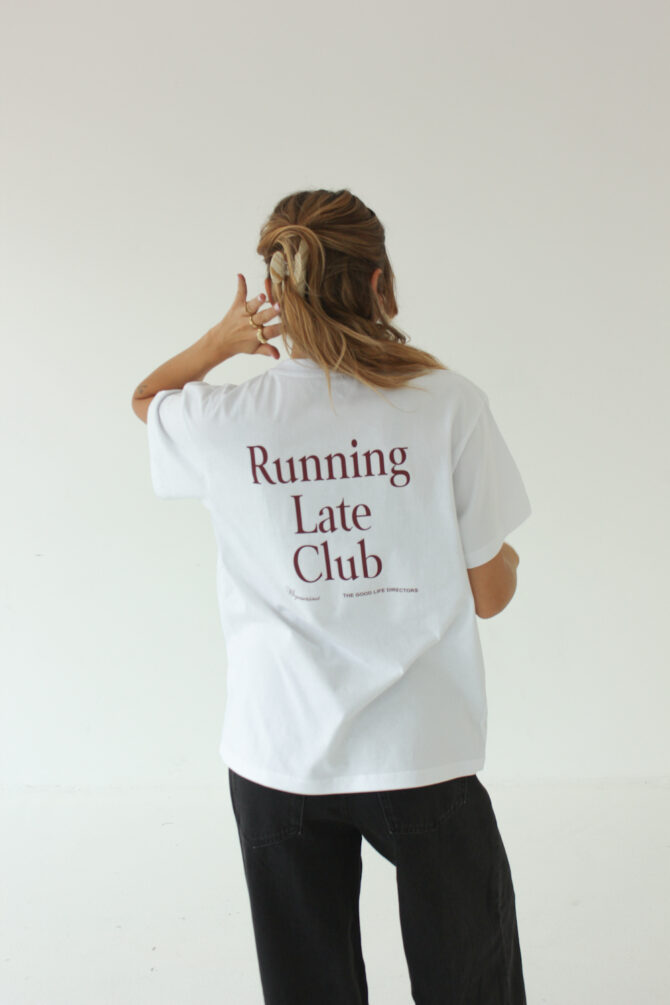 Running Club T-Shirt Biały - obrazek 5