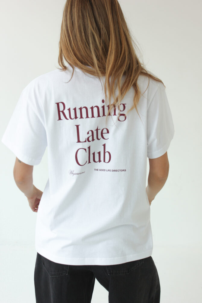 Running Club T-Shirt Biały - obrazek 4