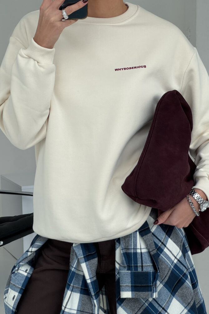 Bluza WSS Coffee Ivory - obrazek 3