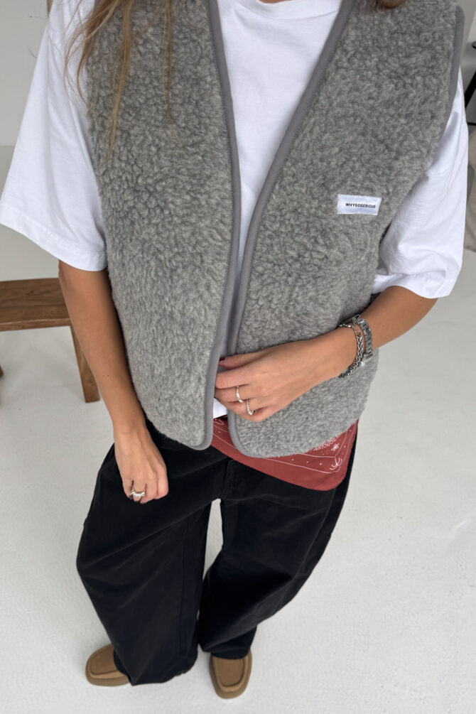 Kamizelka Merino Wool Grey