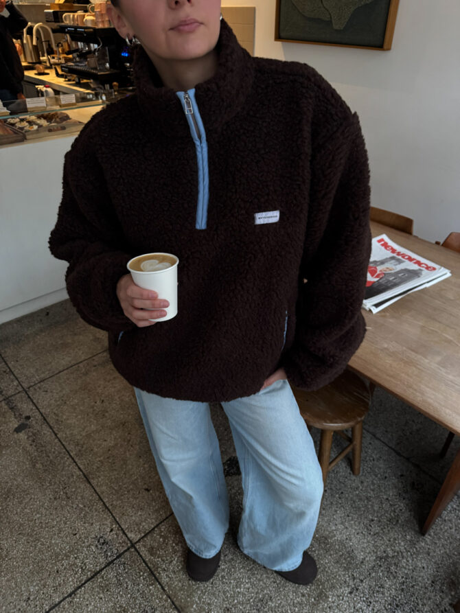 Kurtka Merino Wool Anorak Chocolate - obrazek 4