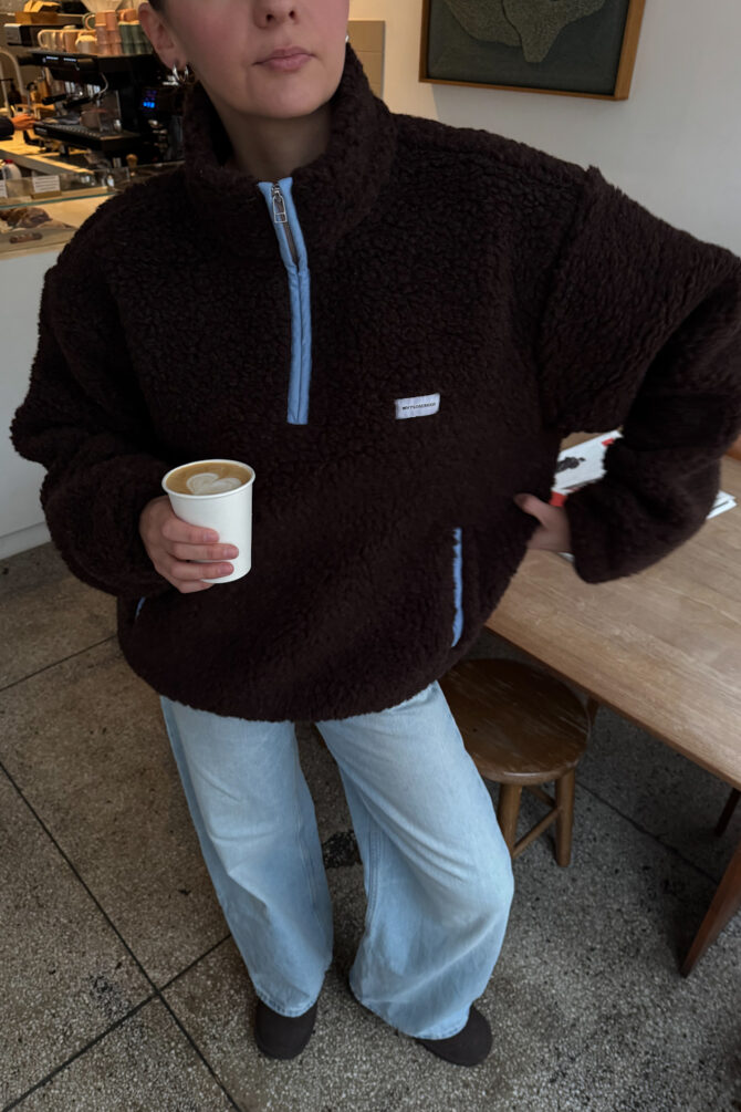 Kurtka Merino Wool Anorak Chocolate - obrazek 3