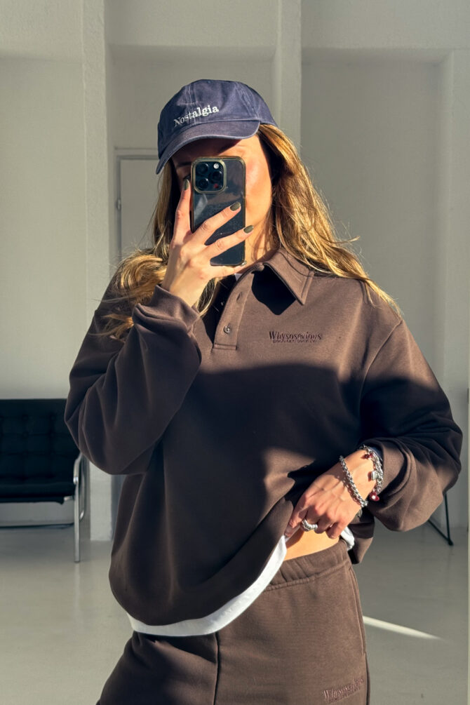 Bluza Polo WSS Brown - obrazek 2