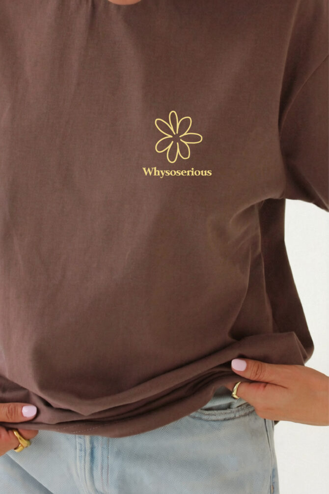 T-shirt Gardening Brązowy - obrazek 2