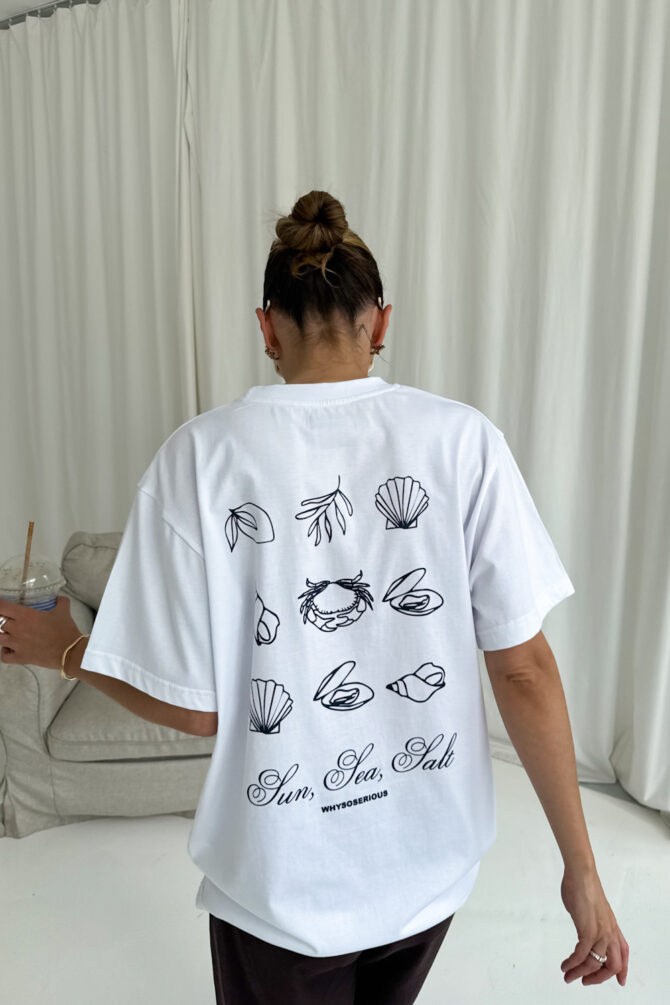 T-shirt Salt White
