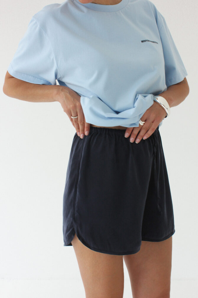 Szorty Sporty Navy Cupro - obrazek 4