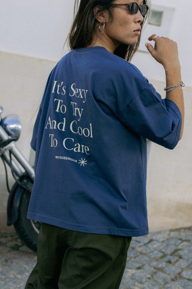 T-shirt Cool Vintage Blue
