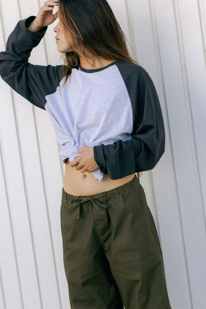 Spodnie Cargo Cotton Khaki - obrazek 4