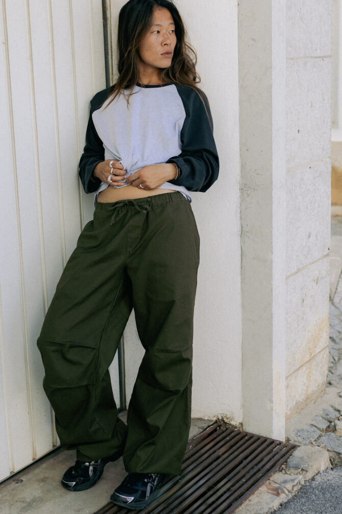 Spodnie Cargo Cotton Khaki
