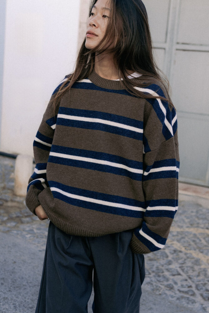 Sweter Sophie Stripes Brown - obrazek 5