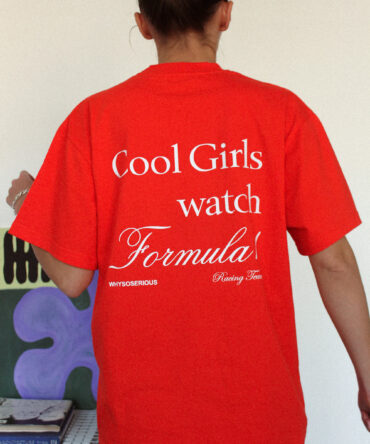 Formula 1 Czerwony T-shirt Oversize
