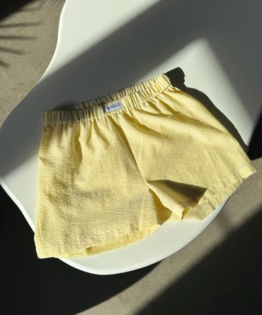Szorty Deià Yellow Stripes