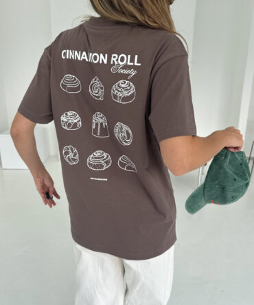 Cinnamon Roll T-shirt Brązowy