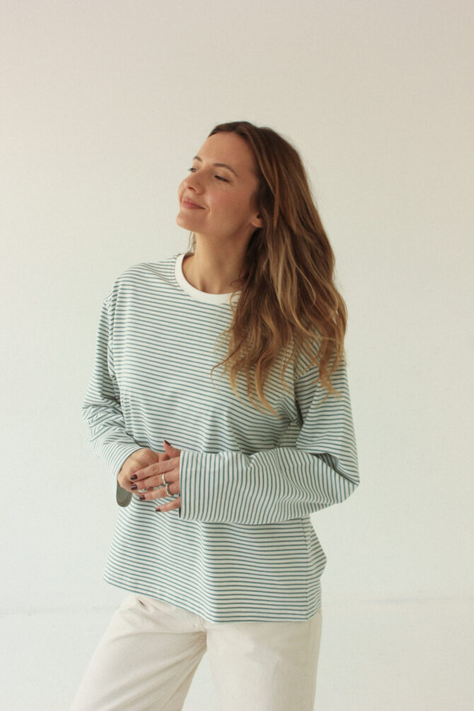 Longsleeve Stripes Green - obrazek 5