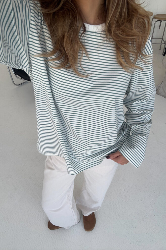 Longsleeve Stripes Green - obrazek 3