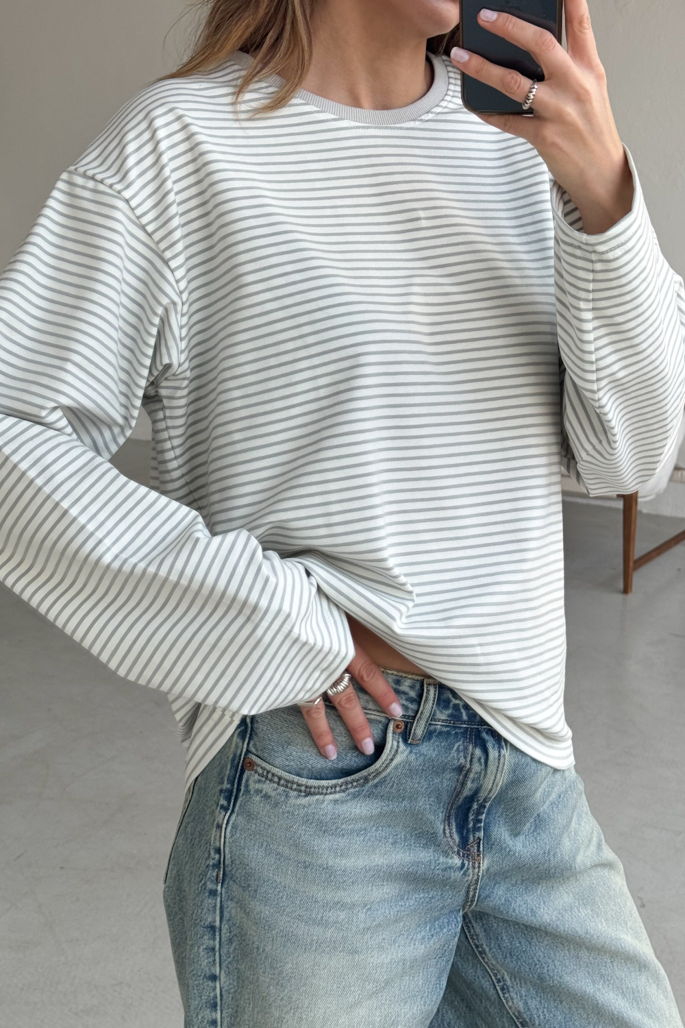 Longsleeve Stripes Grey