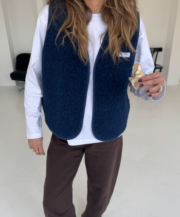 Kamizelka Merino Wool Navy Blue