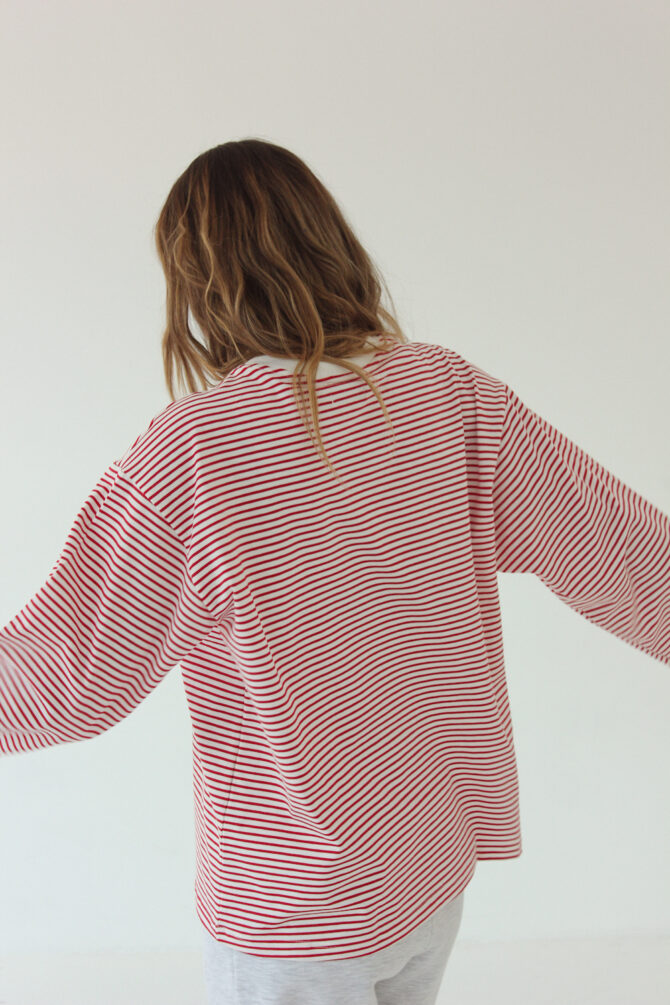 Longsleeve Stripes Red - obrazek 4