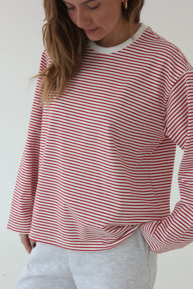 Longsleeve Stripes Red - obrazek 6