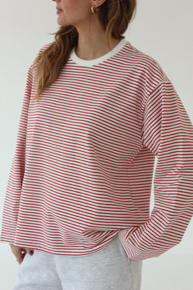 Longsleeve Stripes Red - obrazek 2