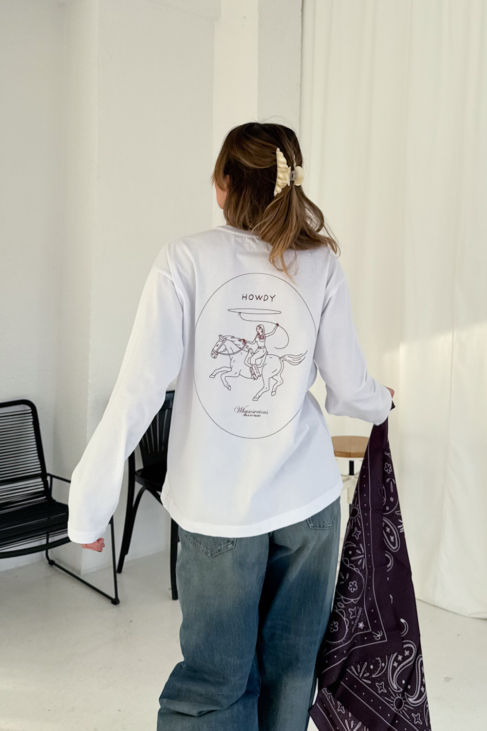 Longsleeve White Howdy