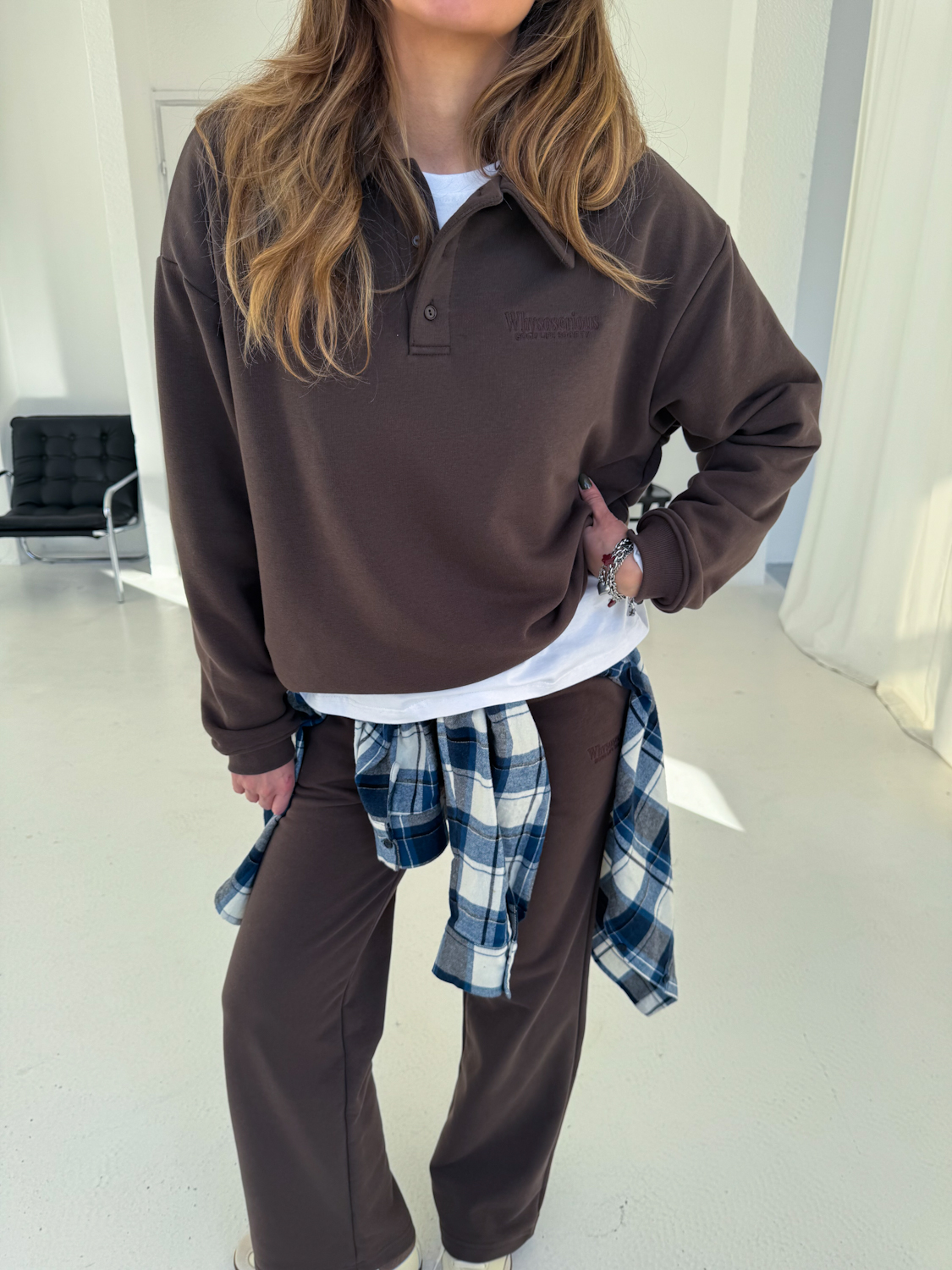 Bluza Polo WSS Brown - obrazek 4