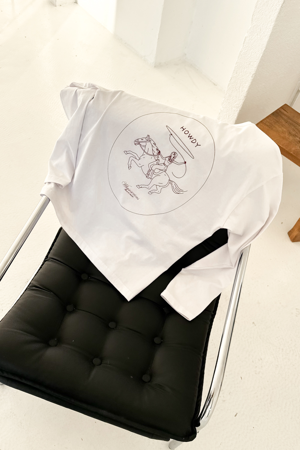 Longsleeve White Howdy - obrazek 5