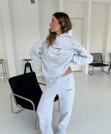 Spodnie Dresowe Wide WSS Szare