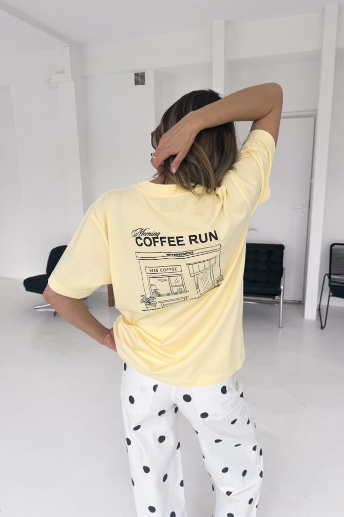 WSS Coffee Run Yellow T-shirt - obrazek 3