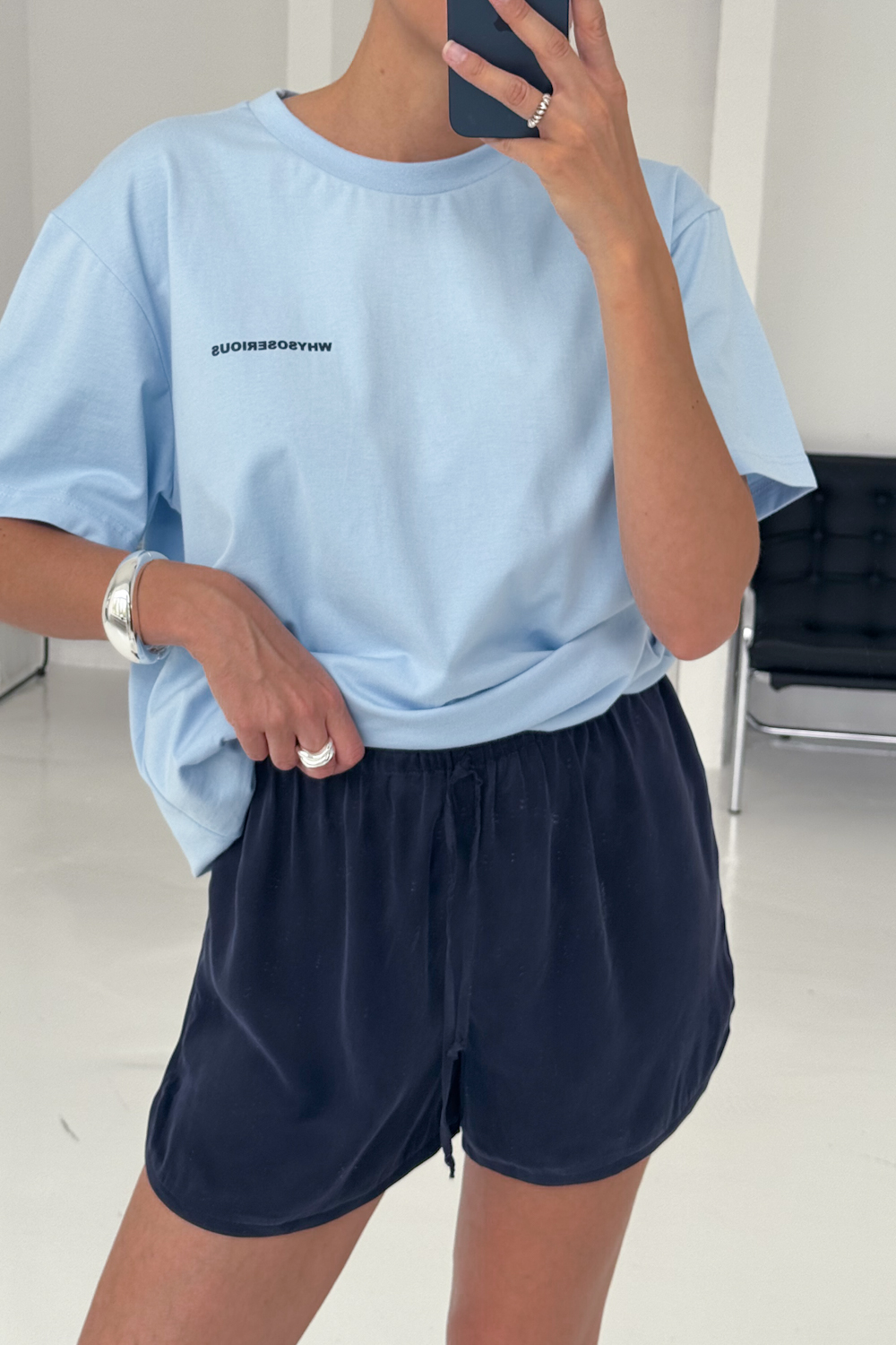 Szorty Sporty Navy Cupro