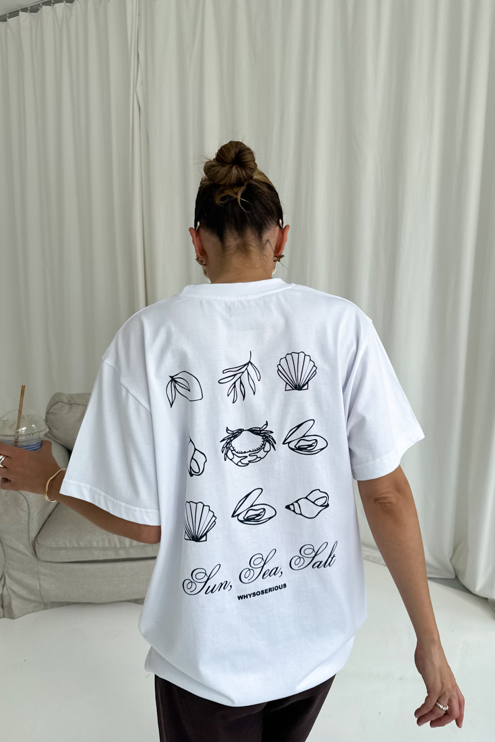 T-shirt Salt White
