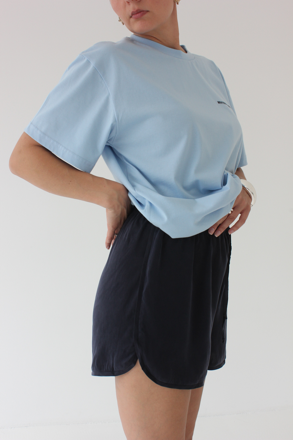 Szorty Sporty Navy Cupro - Image 2