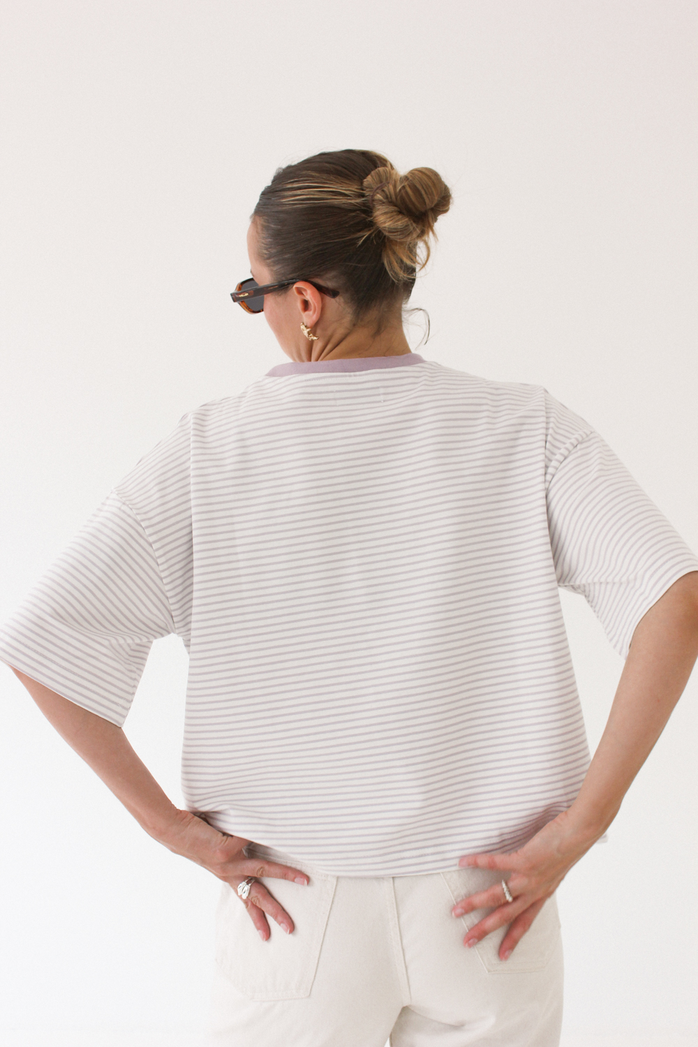 T-shirt Boxy Stripes Lilac - Image 3