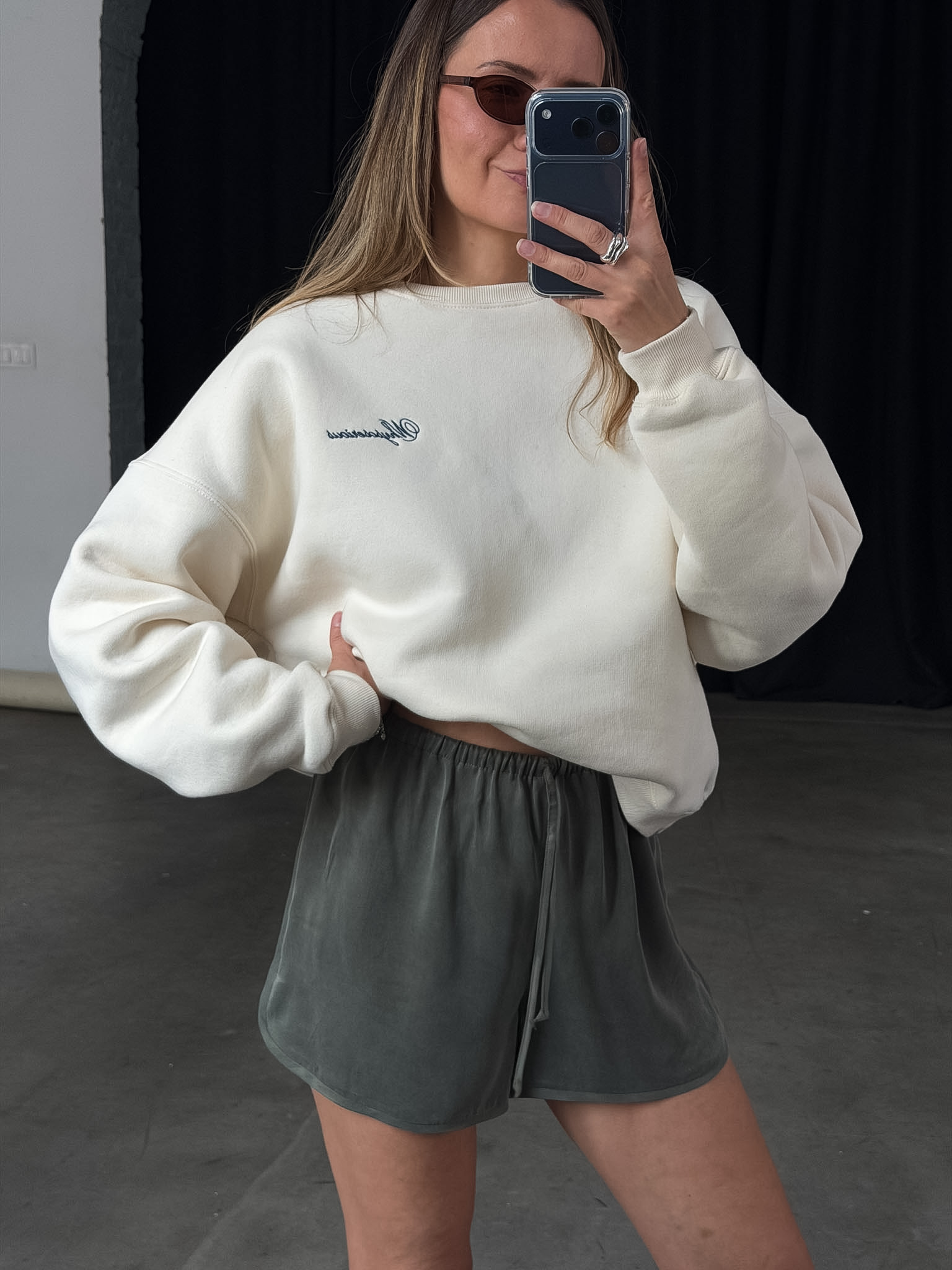 Szorty Sporty Khaki Cupro - obrazek 5