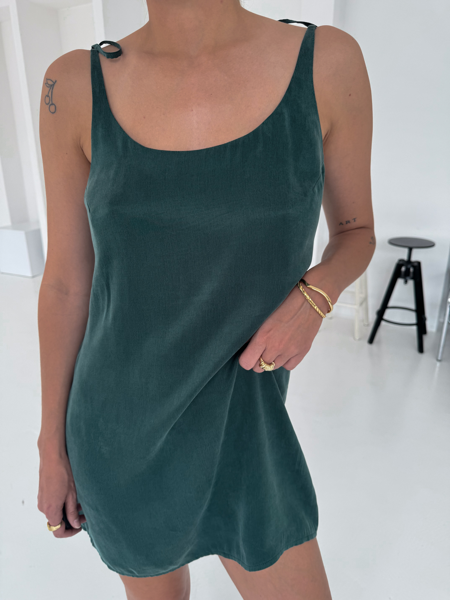 Sukienka Nazare Mini Deep Green - obrazek 2