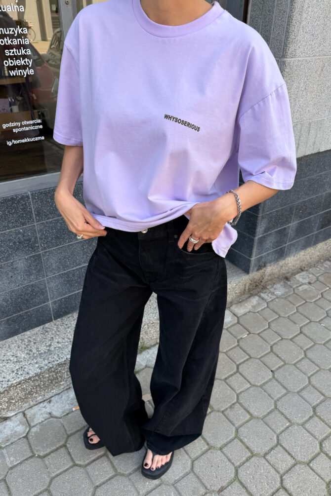 T-shirt Tiger Oversize Lilac - obrazek 2