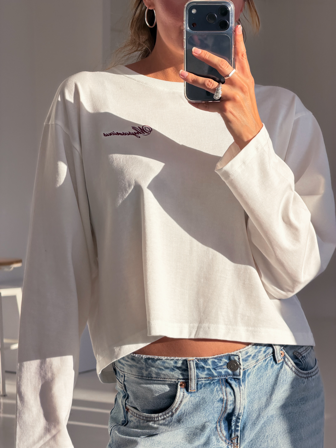 Longsleeve Boxy Ecru Heavy