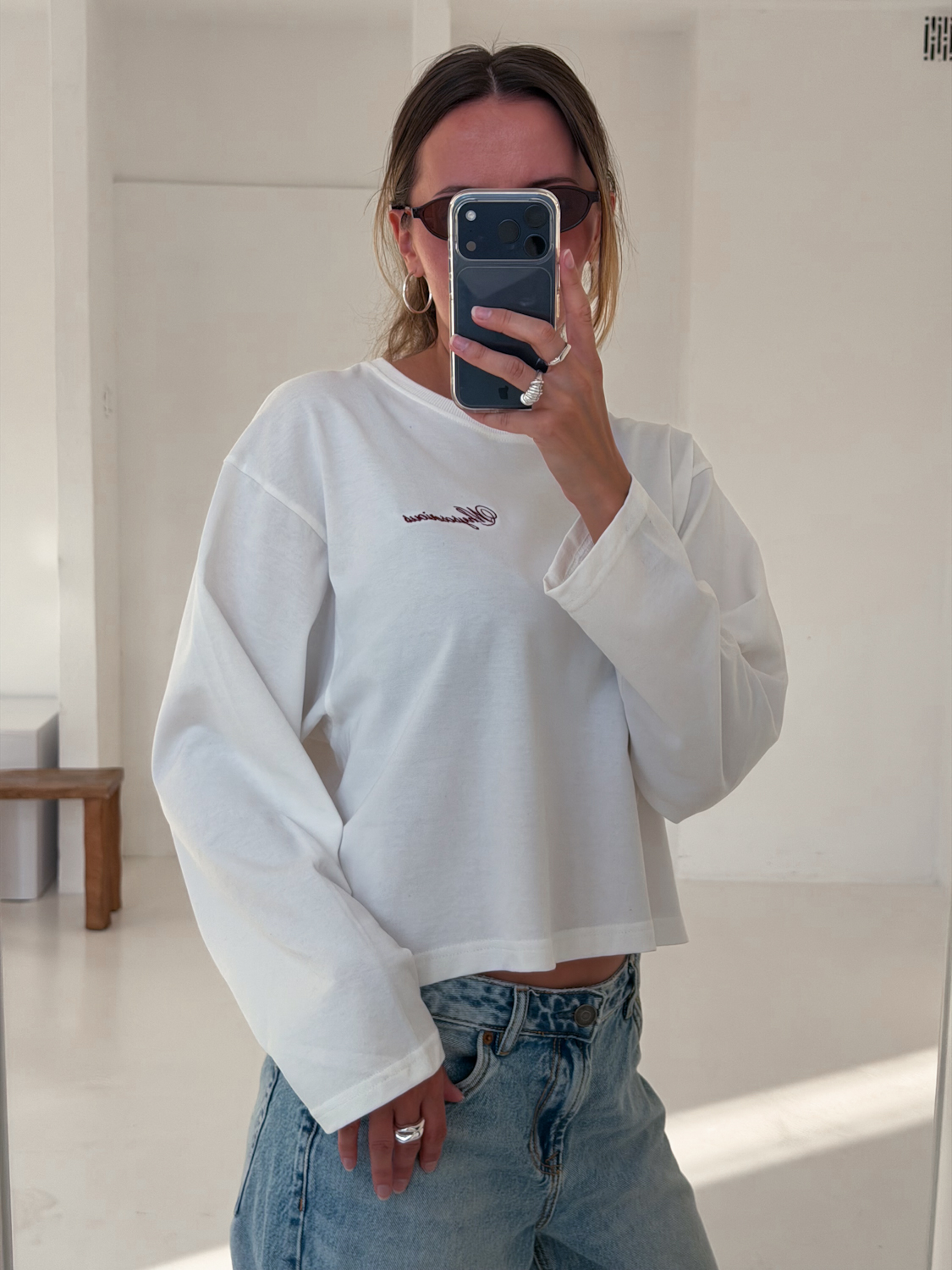 Longsleeve Boxy Ecru Heavy - obrazek 7