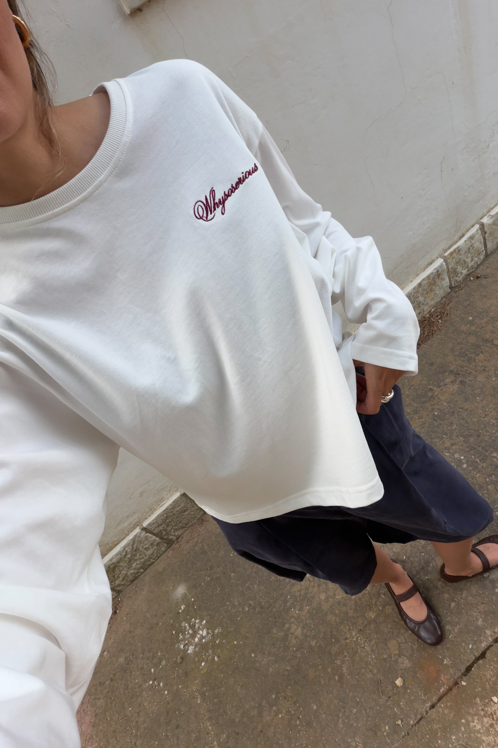 Longsleeve Boxy Ecru Heavy - obrazek 3