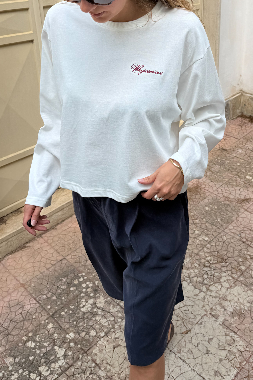 Longsleeve Boxy Ecru Heavy - obrazek 4