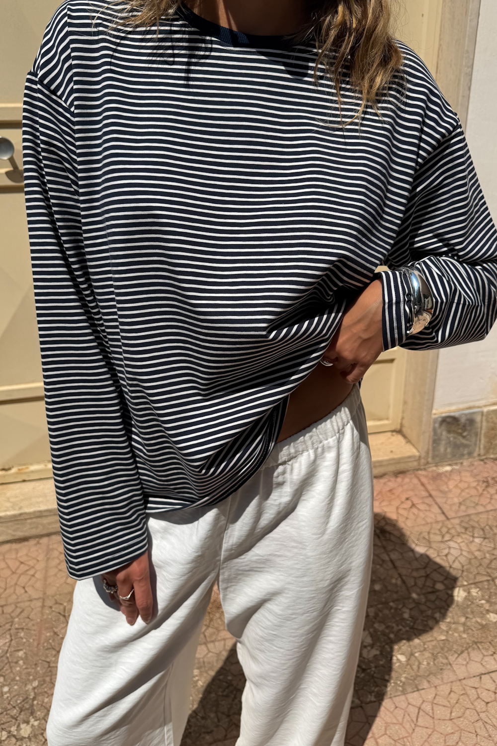 Longsleeve Dark Stripes Navy - obrazek 5
