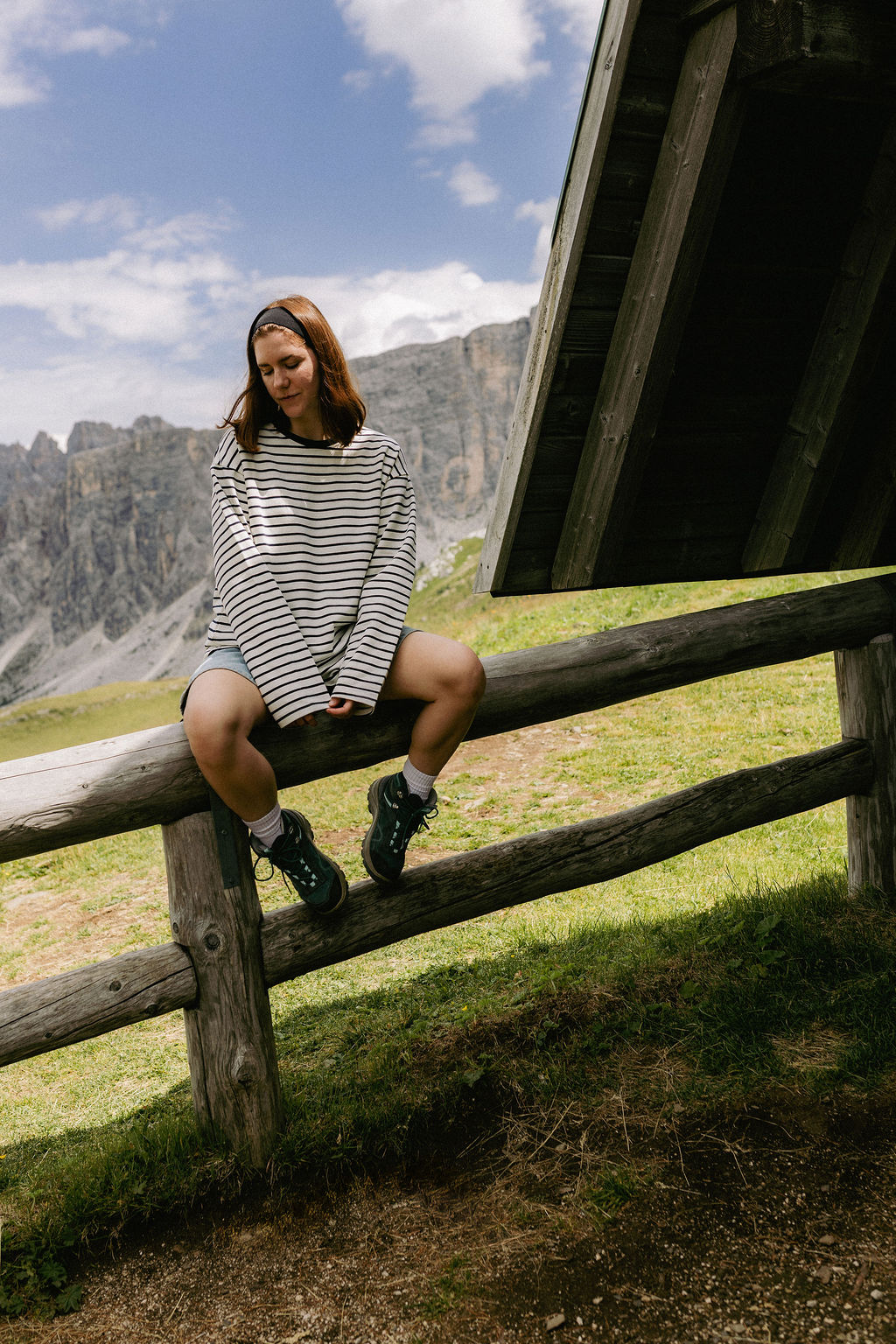 Longsleeve Heavy Stripes White Navy - Image 3