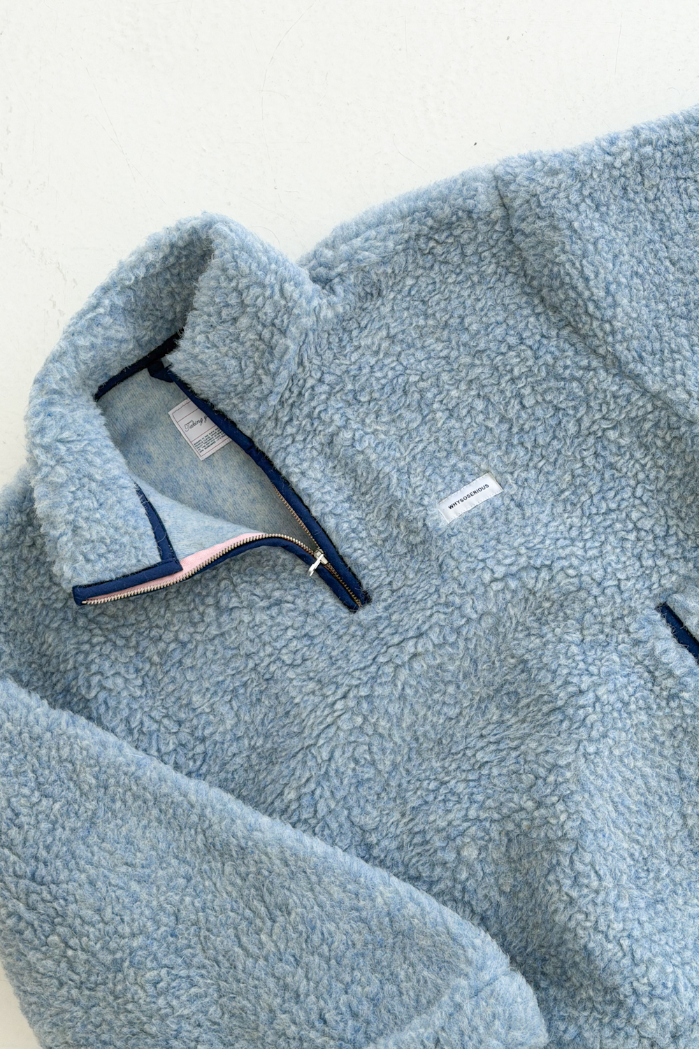 Kurtka Merino Wool Anorak Baby Blue - obrazek 3