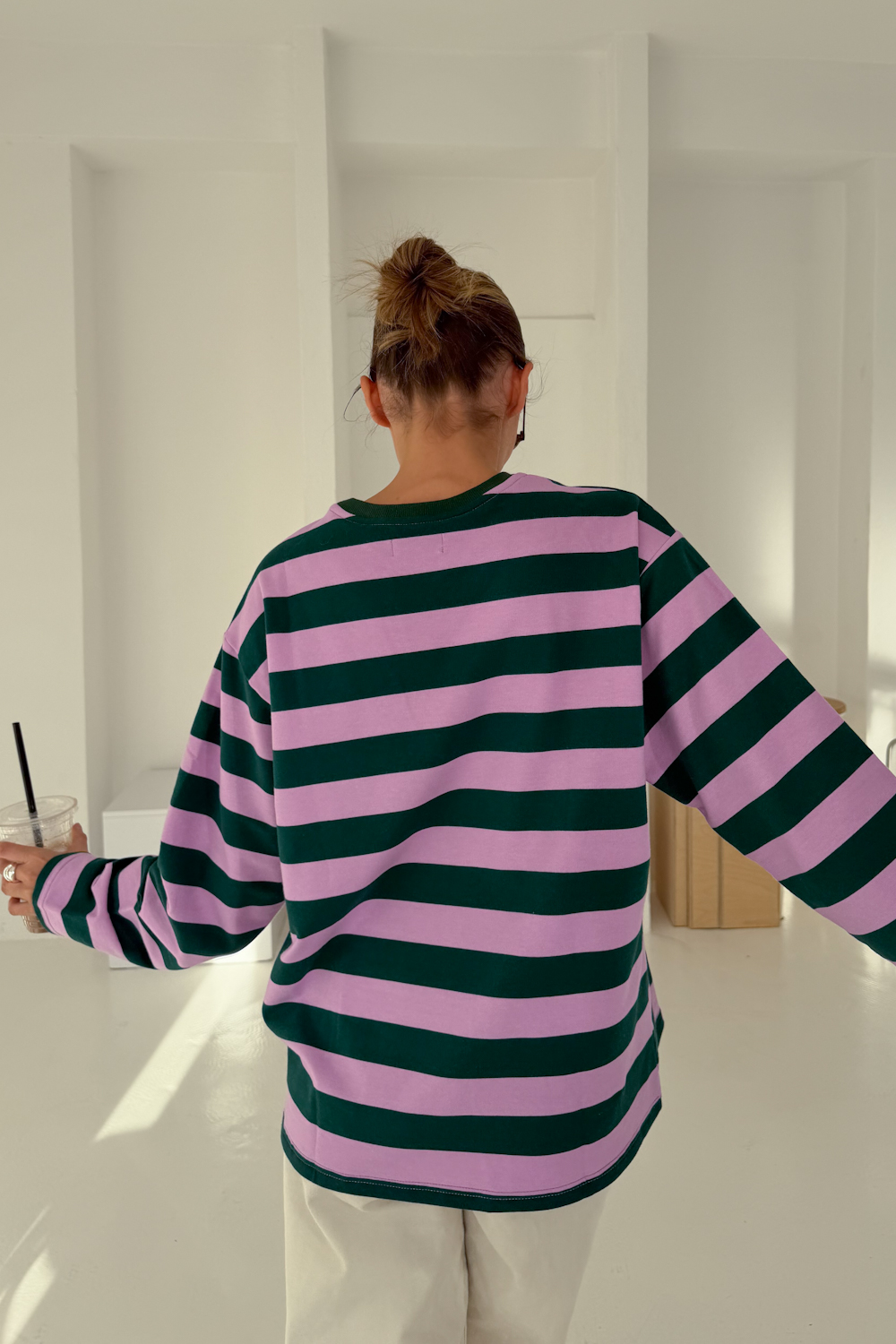 Longsleeve Heavy Stripes Green