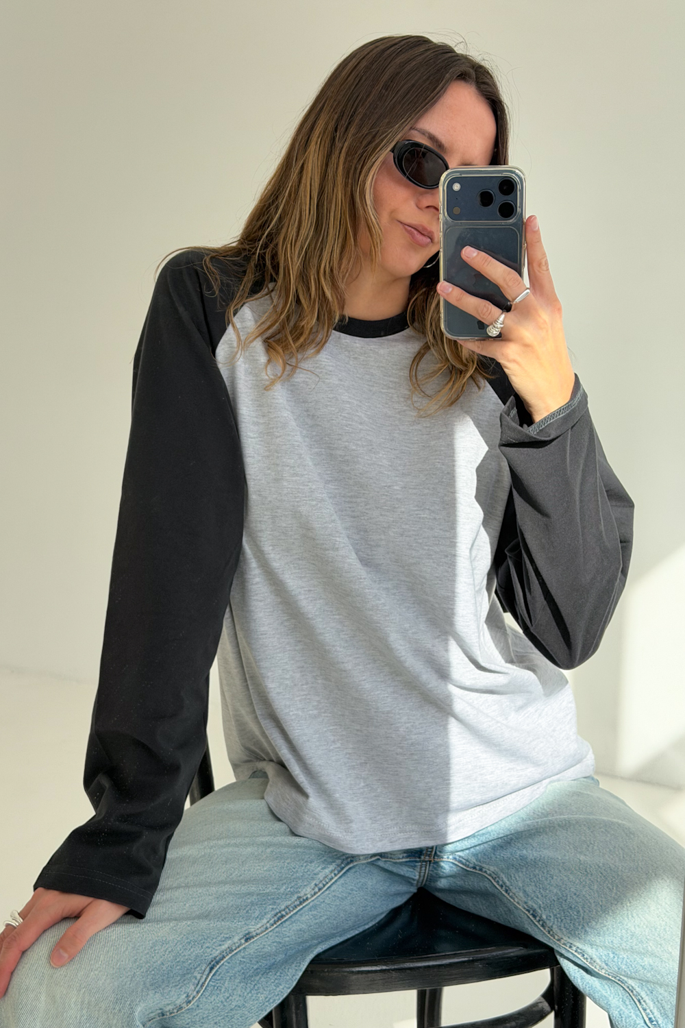 Longsleeve Raglan Grey - obrazek 2