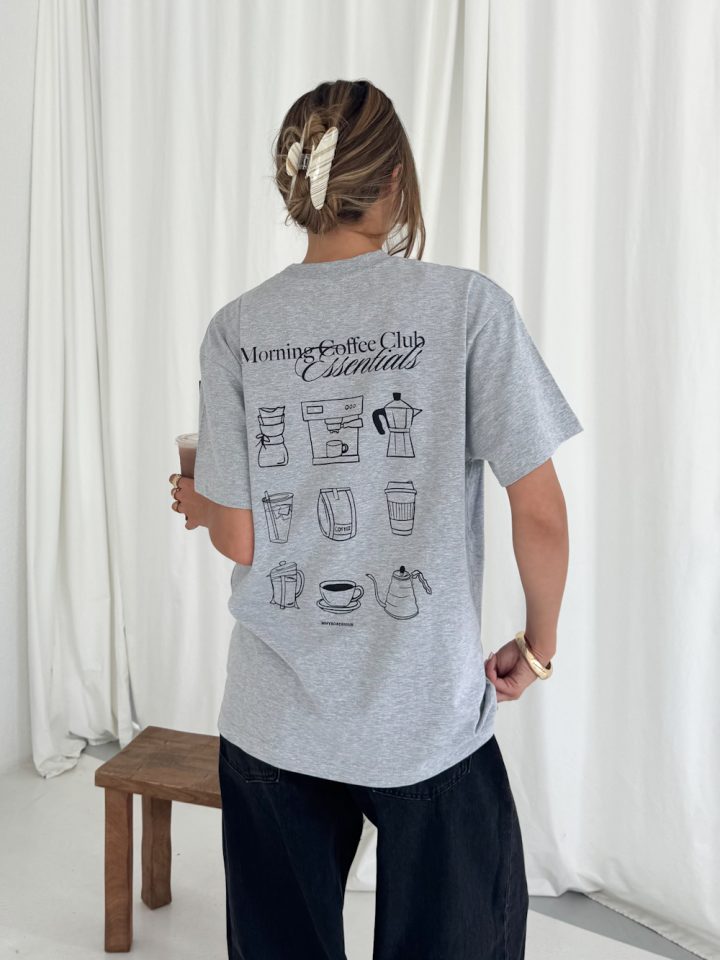 Tshirt damski z nadrukiem kawa Szara Whysoserious